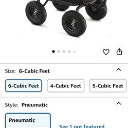 Gorilla 4 Wheel ( Pneumatic ) Dump Cart With Towable Utility Option