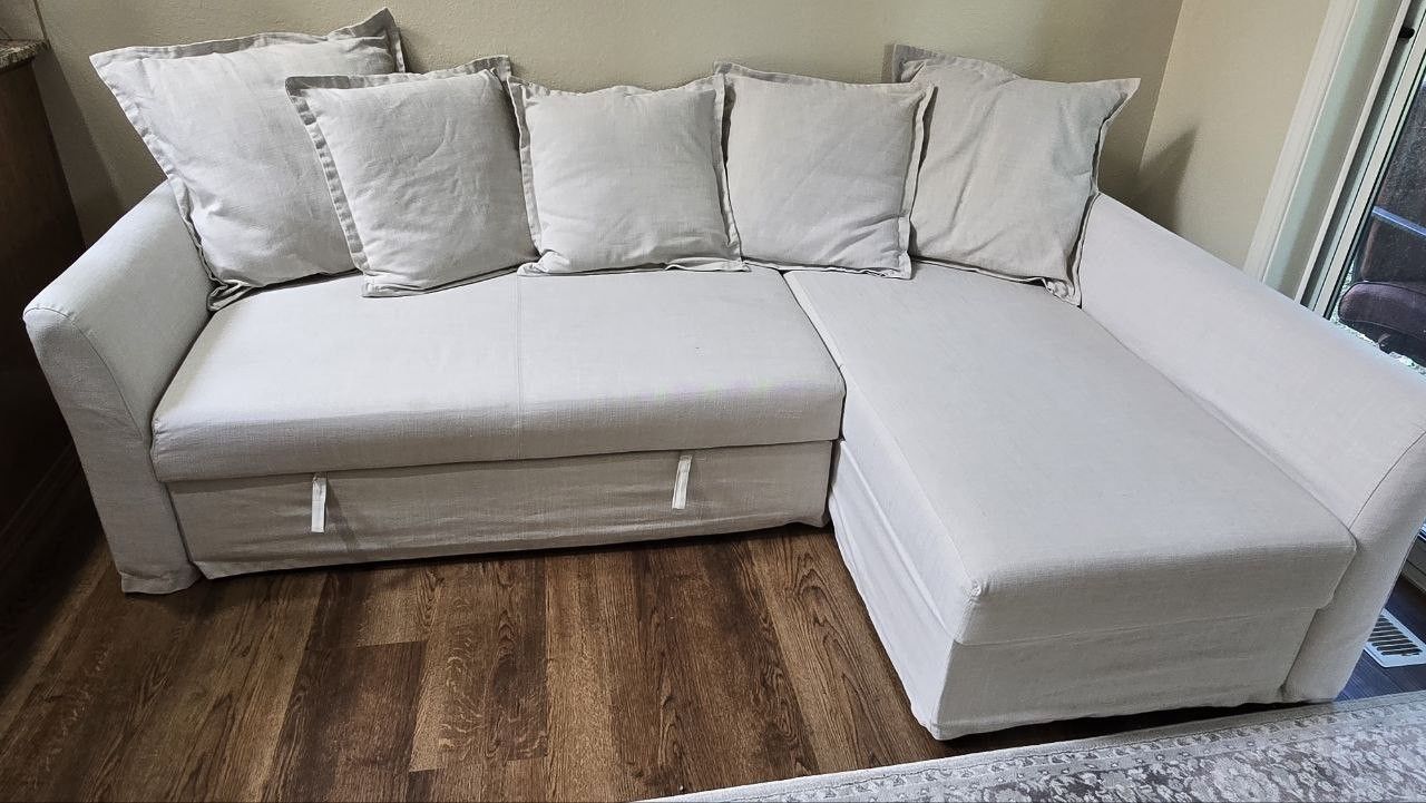 Holmsund Sleeper sofa, grey color