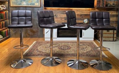 Adjustable Height Swivel Bar Stools