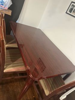 Antique table with 4 chairs