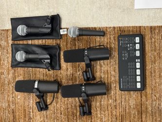 Shure SM7B microphones