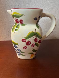 Vintage FTD fruit picture vase