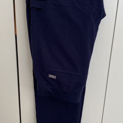 Mens Figs Scrub Sm Axim Cargo Pant Navy