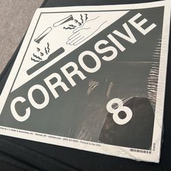 Class 8 Corrosive Placard Stickers 