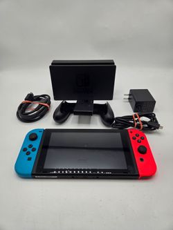 Nintendo Switch HAC-001 w/ Joy-Con, dock, power, HDMI cord