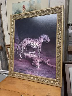 Framed Cheetah Artwork