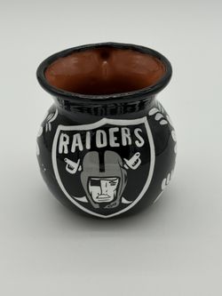 Las Vegas Raiders Cup - Hand painted, approximately 4 inches tall