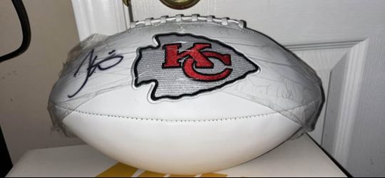 Sign Tyreek Hill Super Bowl Football 