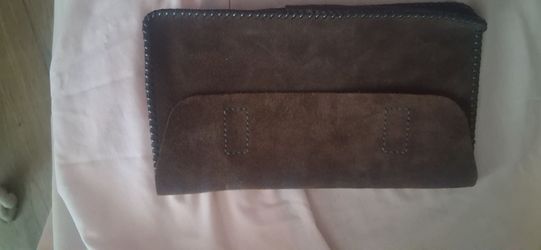 Antique leather pouch