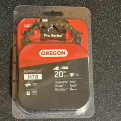 Oregon H78 ControlCut chainsaw chain for 20” bar. .325 pitch, .050 gauge