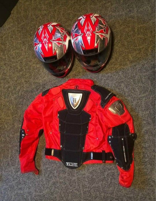 Motorcycle Helmet's And Jacket