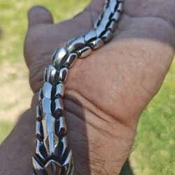 Silver Filled S925 Dragon Bracelet 