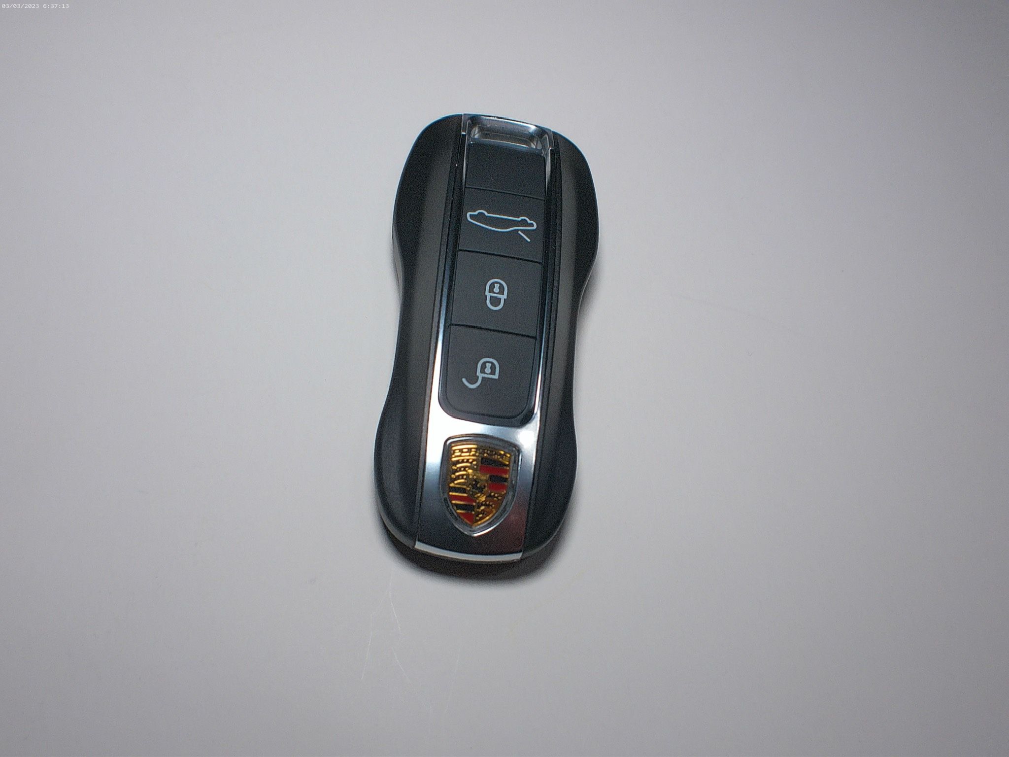 Black and Silver Porsche 911(992) GT3RS Key Fob Art Piece