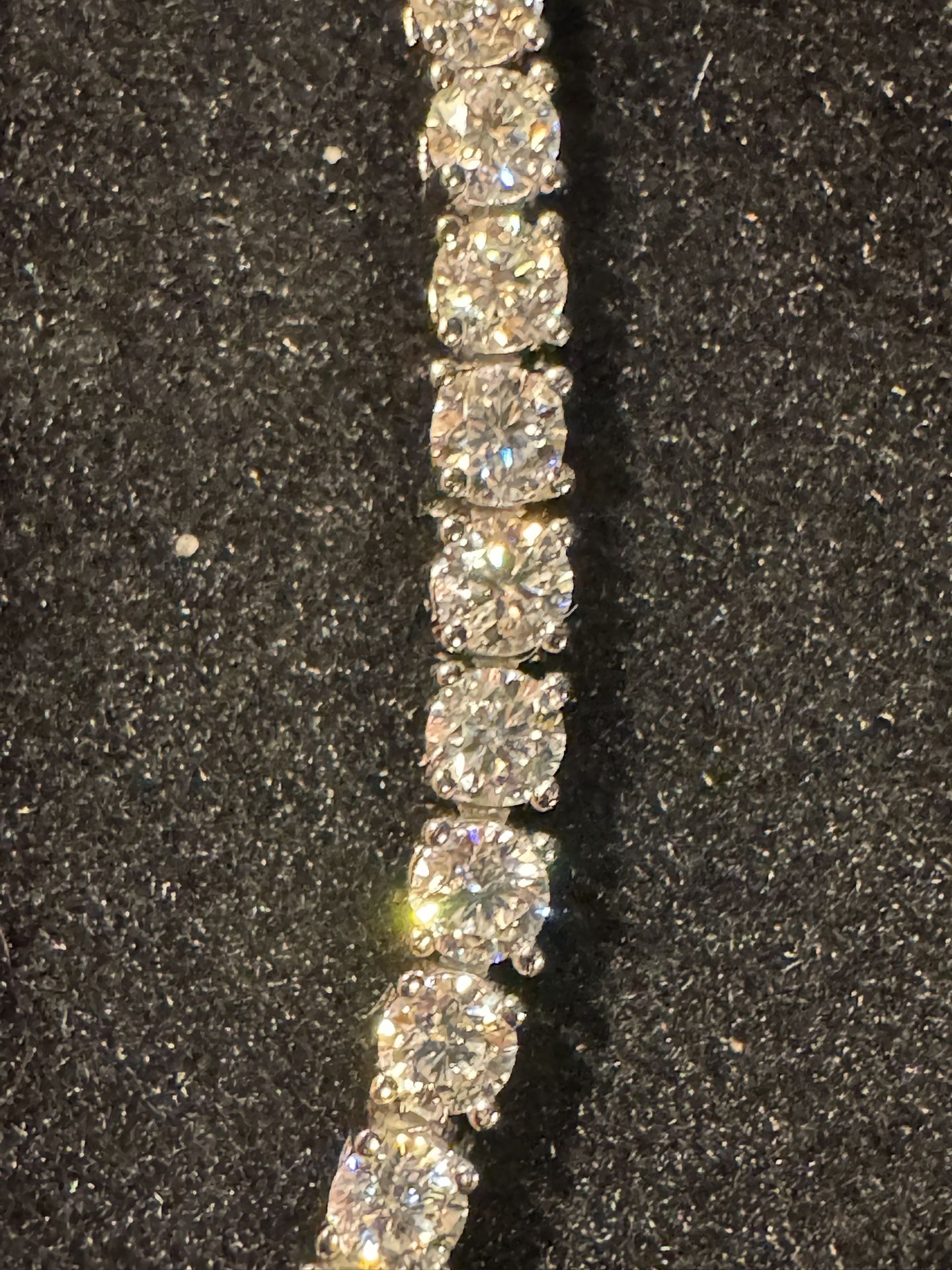 925 SILVER - 8 inch - 3mm - MOISSANITE TENNIS BRACELET - CTTW 5.68