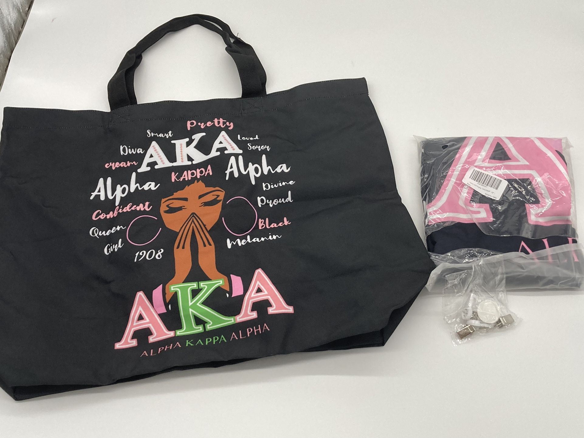 Alpha Kappa Alpha, AKA, Tote Bag and Wall Tapestry 60x40 *BRAND NEW*