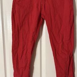 Vibrant Red Jeans