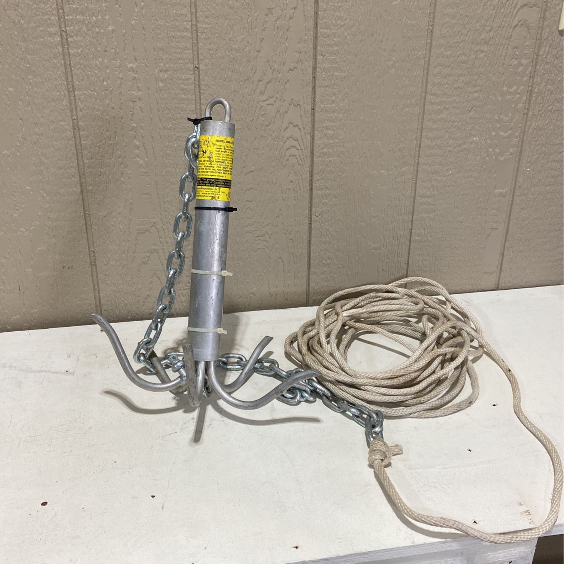Mighty Mite Boat Anchor With Rope/chain