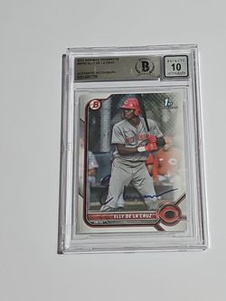 2022 Bowman - Prospects Elly De La Cruz #BP-50 (RC) BGS Authentic Autograph 10