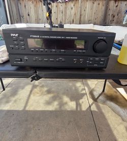 Pyle stereo radio receiver digital audio speakers subwoofer.
 Still working order