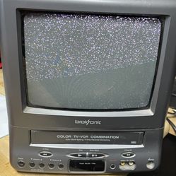 Broksonic Color Tv VCR Combo Vintage 90s 