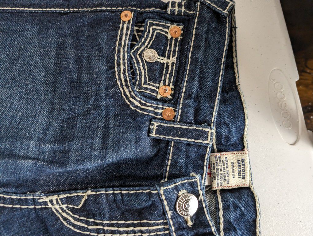 Vintage True Religion Straight Jeans Women Size 10
