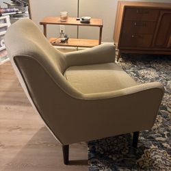 Accent Chair In Cream Beige