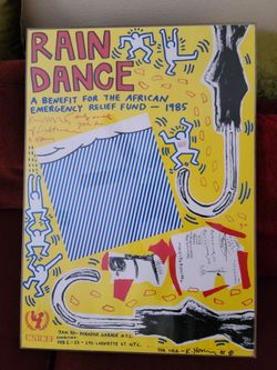 1985 Keith Haring "Rain Dance"