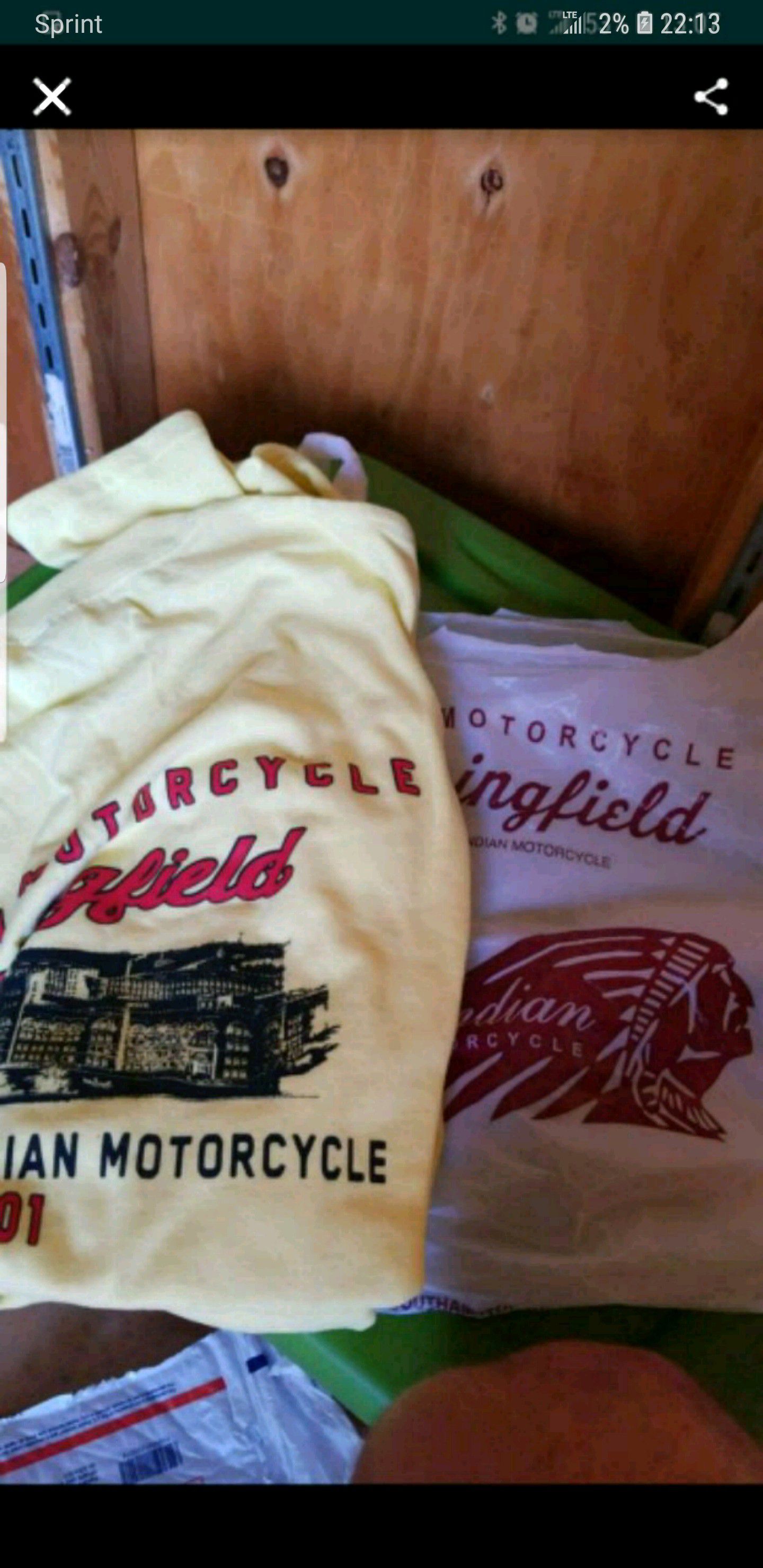Indian Motorcycle T-Shirt Lot