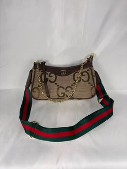 GG Monogram Mini Shoulder Bag – Brown with Gold-Tone Chain
