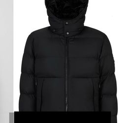 BOSS HOODED JACKET IN PADDED WATER-REPELLENT FABRIC $595.00 COMFORT FIT