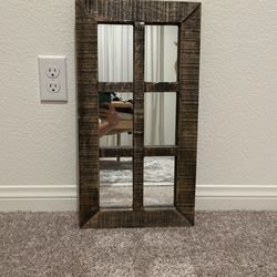 Rustic Farmhouse Wooden Mirror