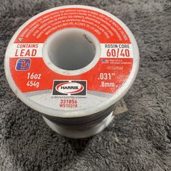 Harris 331855 Rosin Core 60/40, Contains Lead 16 oz. .031    Fe)