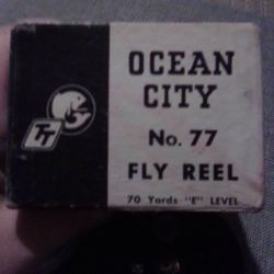 Vintage Ocean City Fly Reel Good Shape 