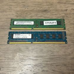 DDR3 Desktop RAM – 4GB + 1GB, tested working