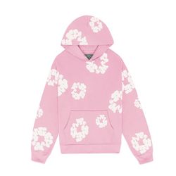 Denim Tears The Cotton Wreath Sweatshirt (Pink)- Large