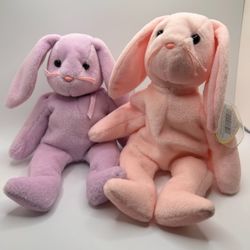 HOPPITY Style 4117 & FLOPPITY Style 4118 Beanie Baby Bundle RARE/VINTAGE