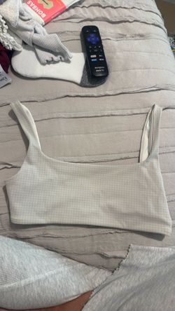 Vuori Gingham Print Yoga Tank