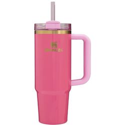 Stanley Pink Parade Quencher 30oz Tumbler With Gold Accents 