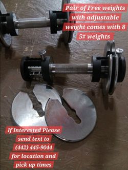 Free weights - 5 and 8 lb's