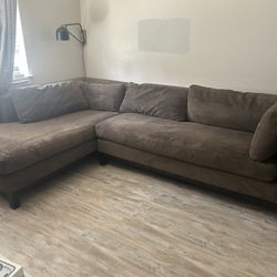 Crate & Barrel L Shaped Sectional