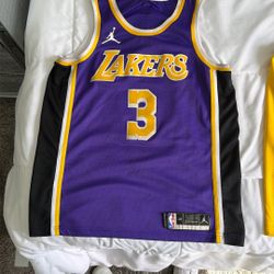 Lakers #3 Anthony Davis Away Jersey 