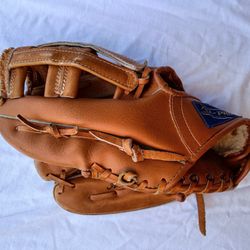 All Pro Model LO-1597 Professional K  Brown 12" Glove - Fits on Right Hand -  Used