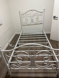 Twin metal bed frame