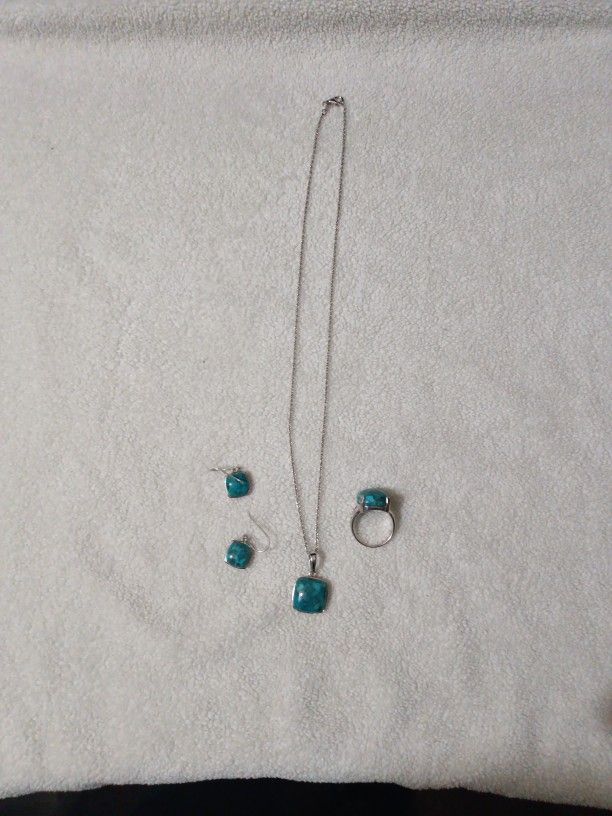 jewelry set real 925 silver look at photos