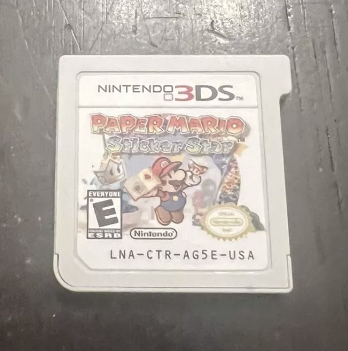 paper mario sticker star 3ds game only