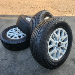 (4) 17 Inch Rims For 2024-25 Toyota Tacoma Tundra W Goodyear Tires. Free Install 