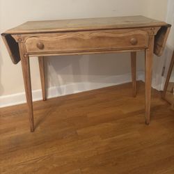 VINTAGE/ANTIQUE DESK WITH DROP LEAF ENDS