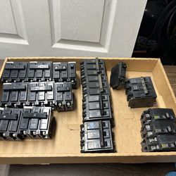 18x electrical breakers 3phase 2 phase single phase