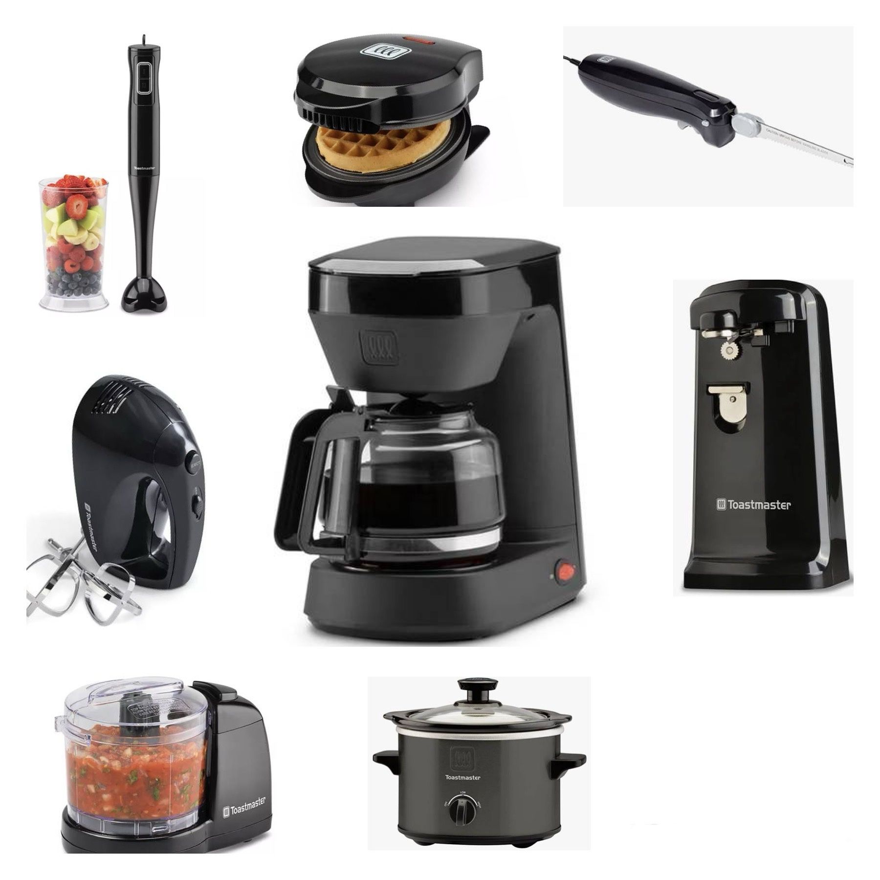 Brand New Toastmaster coffee maker blender Chopper Mixer Can opener