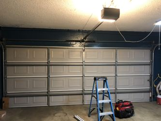 Overhead Garage Door Spring Opener Off Track Replace Adjustment And Parts 